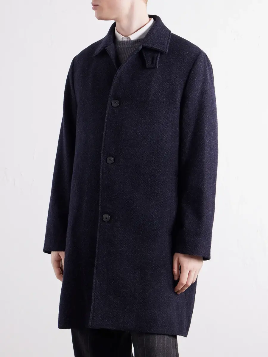 Sunspel Wool-Tweed Coat - Men | Thumbnail 3 Sunspel Wool-Tweed Coat - Men | Thumbnail 3