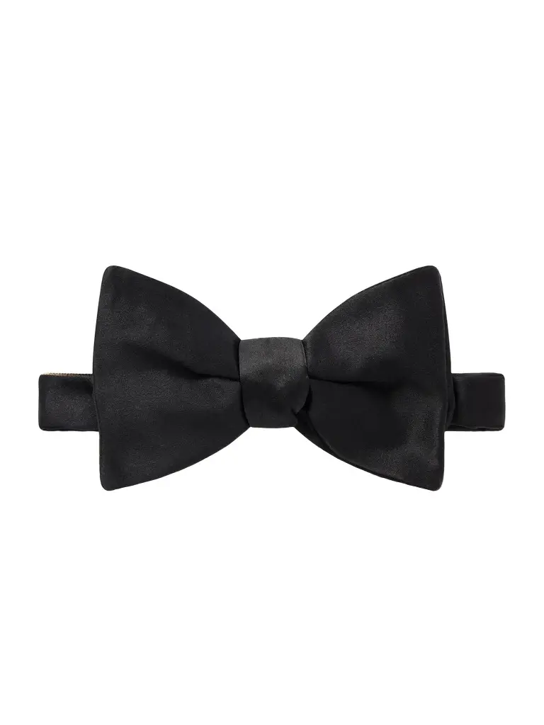Favourbrook Pre-Tied Silk-Satin Bow Tie - Men