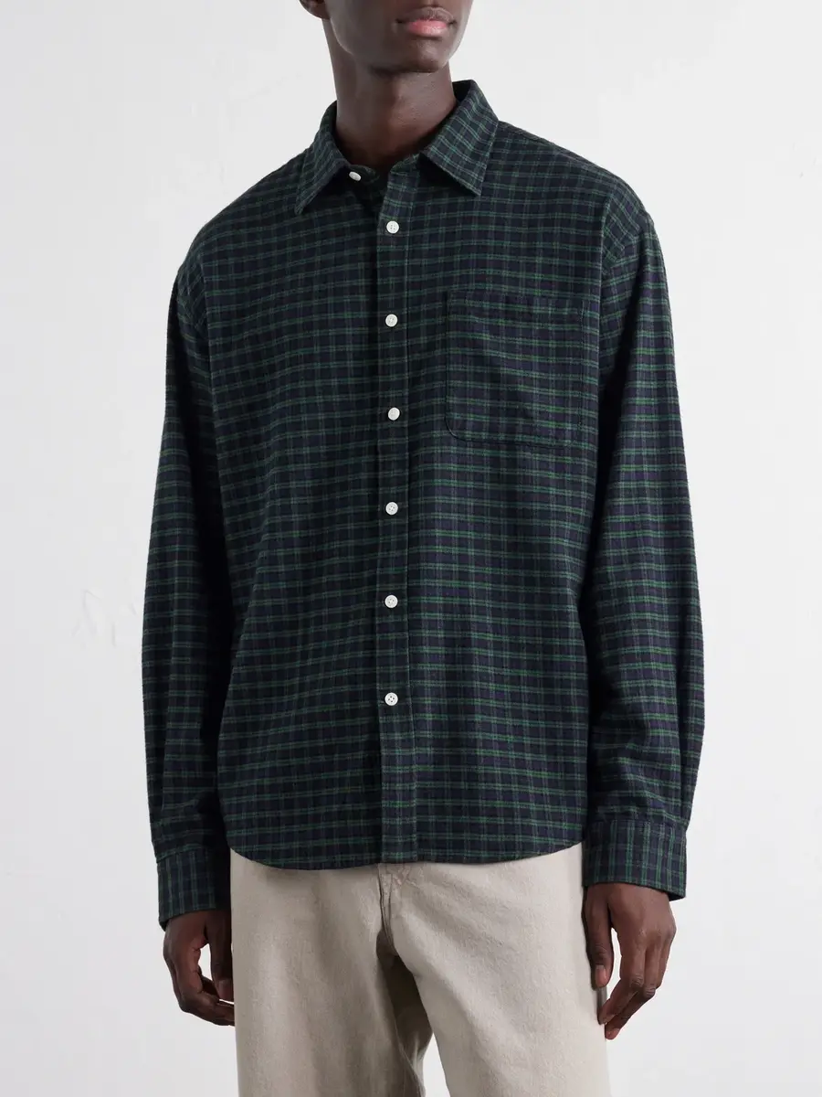NN07 Deon 5465 Checked Organic Cotton-Flannel Shirt - Men | Thumbnail 3