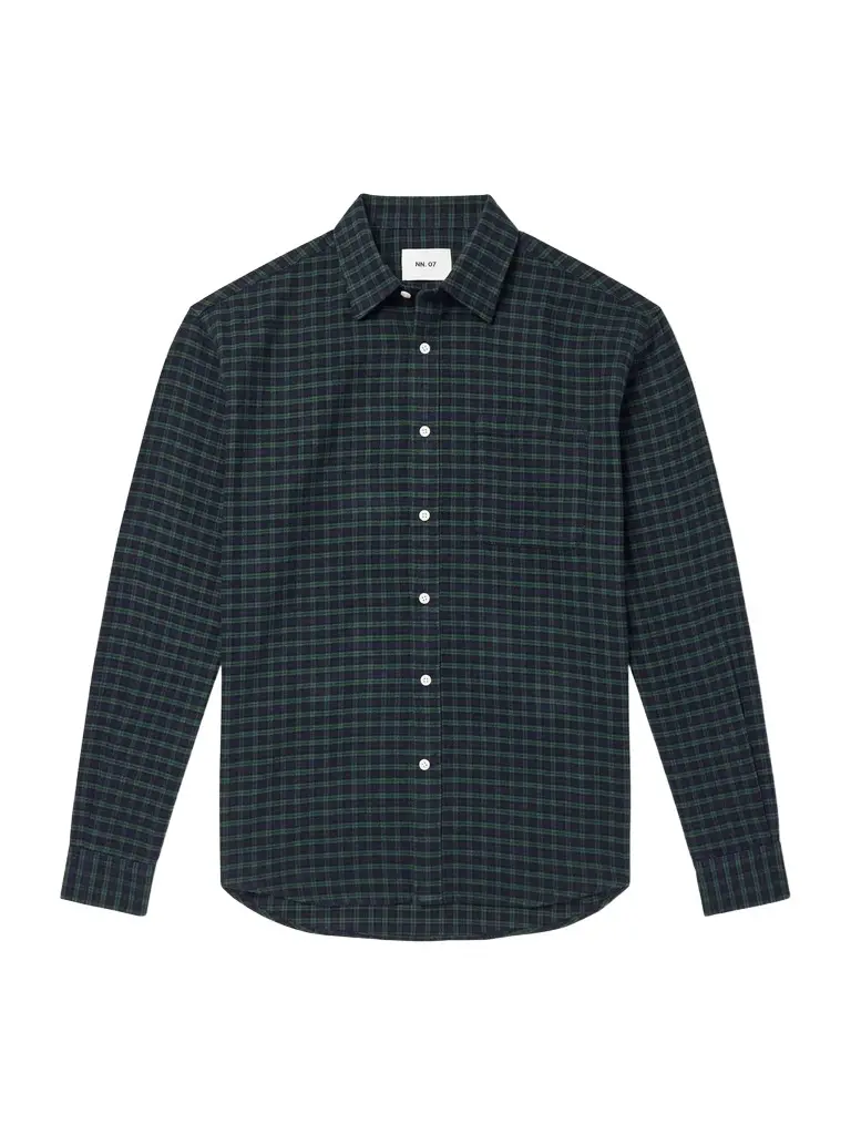 NN07 Deon 5465 Checked Organic Cotton-Flannel Shirt - Men