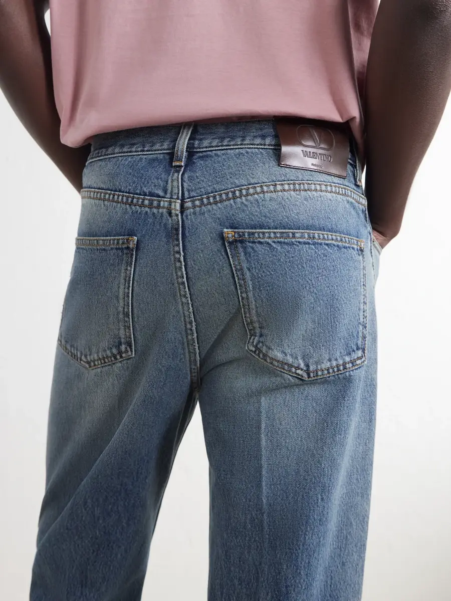 Valentino Garavani Straight-Leg Washed Jeans - Men | Thumbnail 5