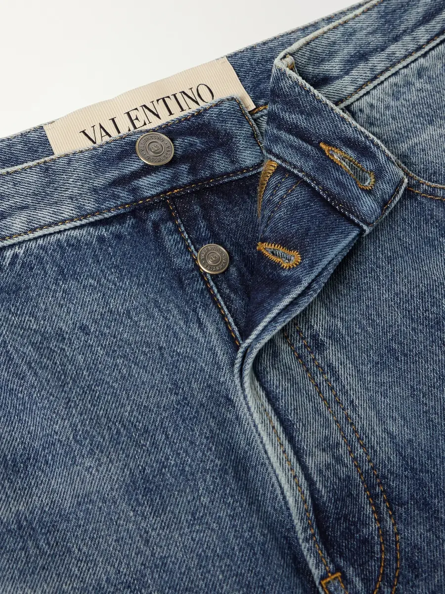 Valentino Garavani Straight-Leg Washed Jeans - Men | Thumbnail 6