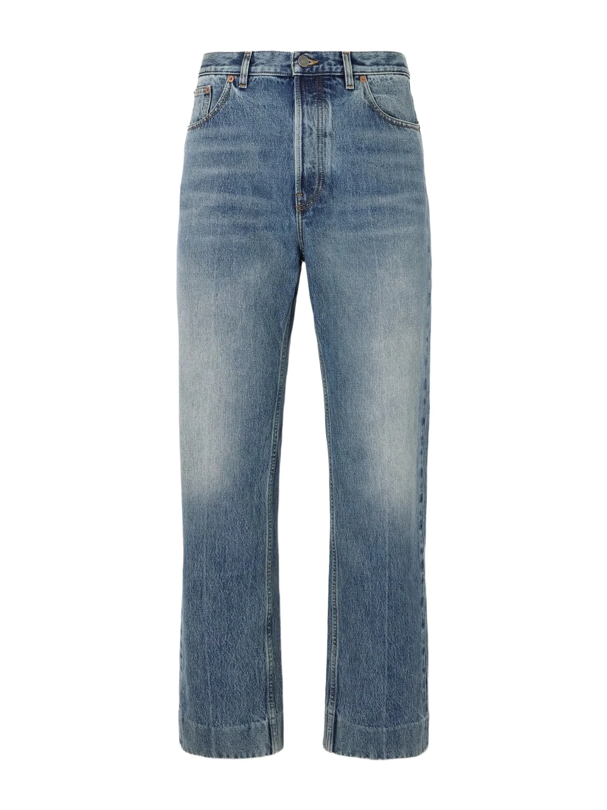 Straight-Leg Washed Jeans - Men