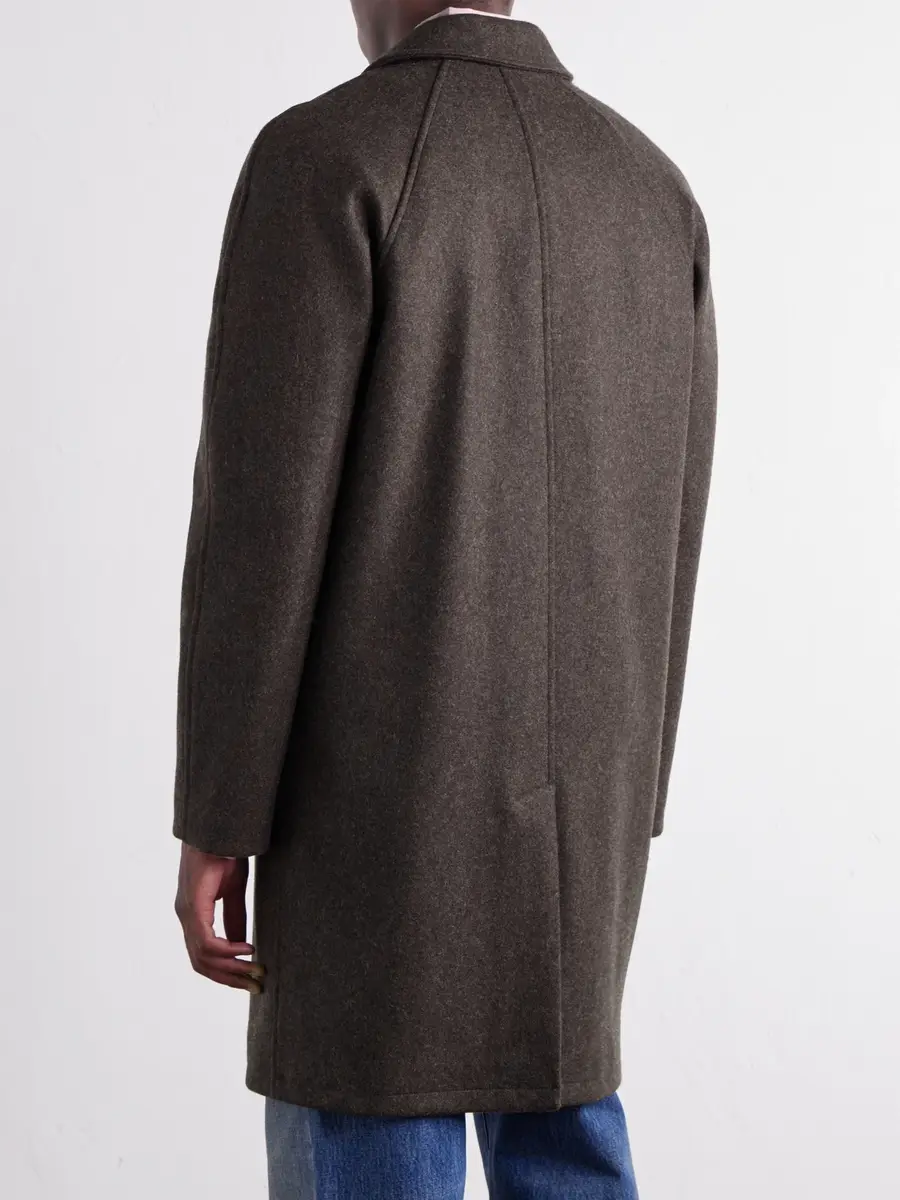 A.P.C. Auster Brushed Wool-Blend Coat - Men | Thumbnail 4
