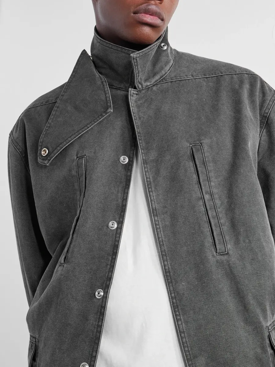 Rick Owens Padded Washed Cotton-Canvas Coat - Men | Thumbnail 5 Rick Owens Padded Washed Cotton-Canvas Coat - Men | Thumbnail 5