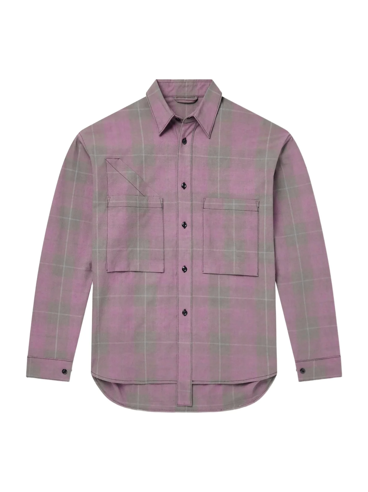 Monitaly Double Pocket Checked Cotton Shirt - Men | Thumbnail 1 Monitaly Double Pocket Checked Cotton Shirt - Men | Thumbnail 1