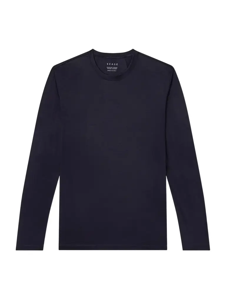 Sease Virgin Wool-Jersey Ski Base Layer - Men