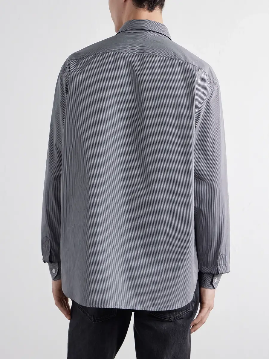 TOTEME Striped Cotton-Poplin Shirt - Men | Thumbnail 4 TOTEME Striped Cotton-Poplin Shirt - Men | Thumbnail 4