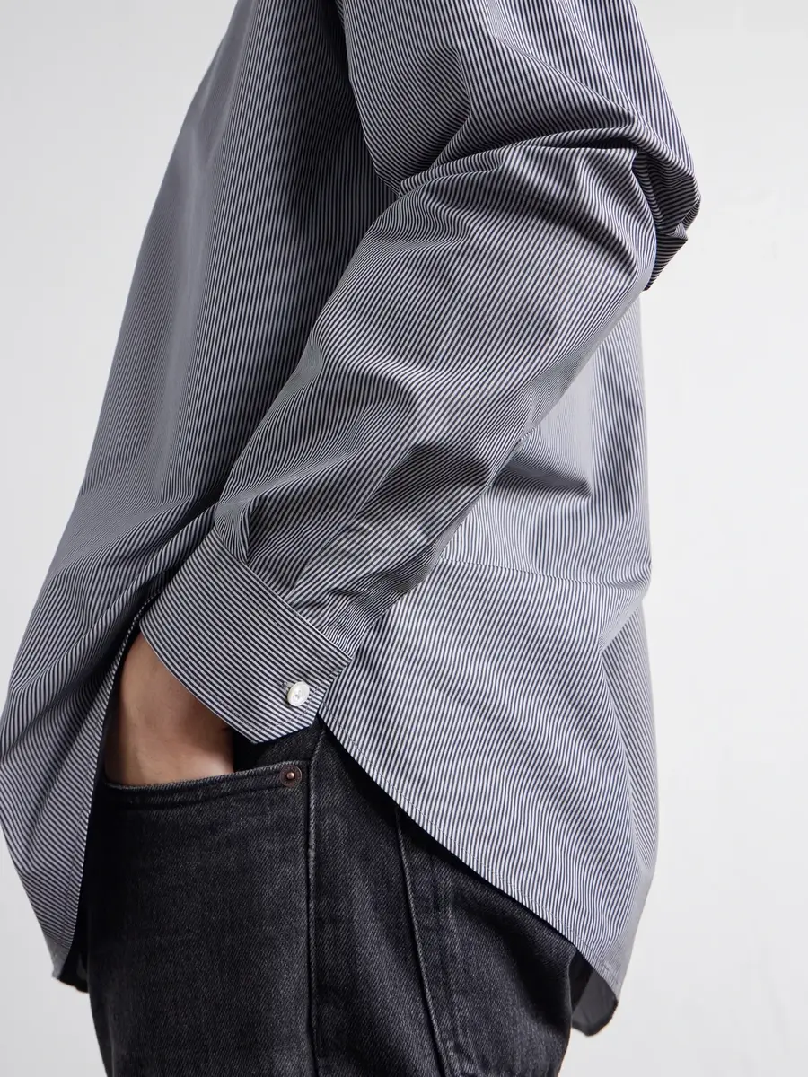 TOTEME Striped Cotton-Poplin Shirt - Men | Thumbnail 6 TOTEME Striped Cotton-Poplin Shirt - Men | Thumbnail 6