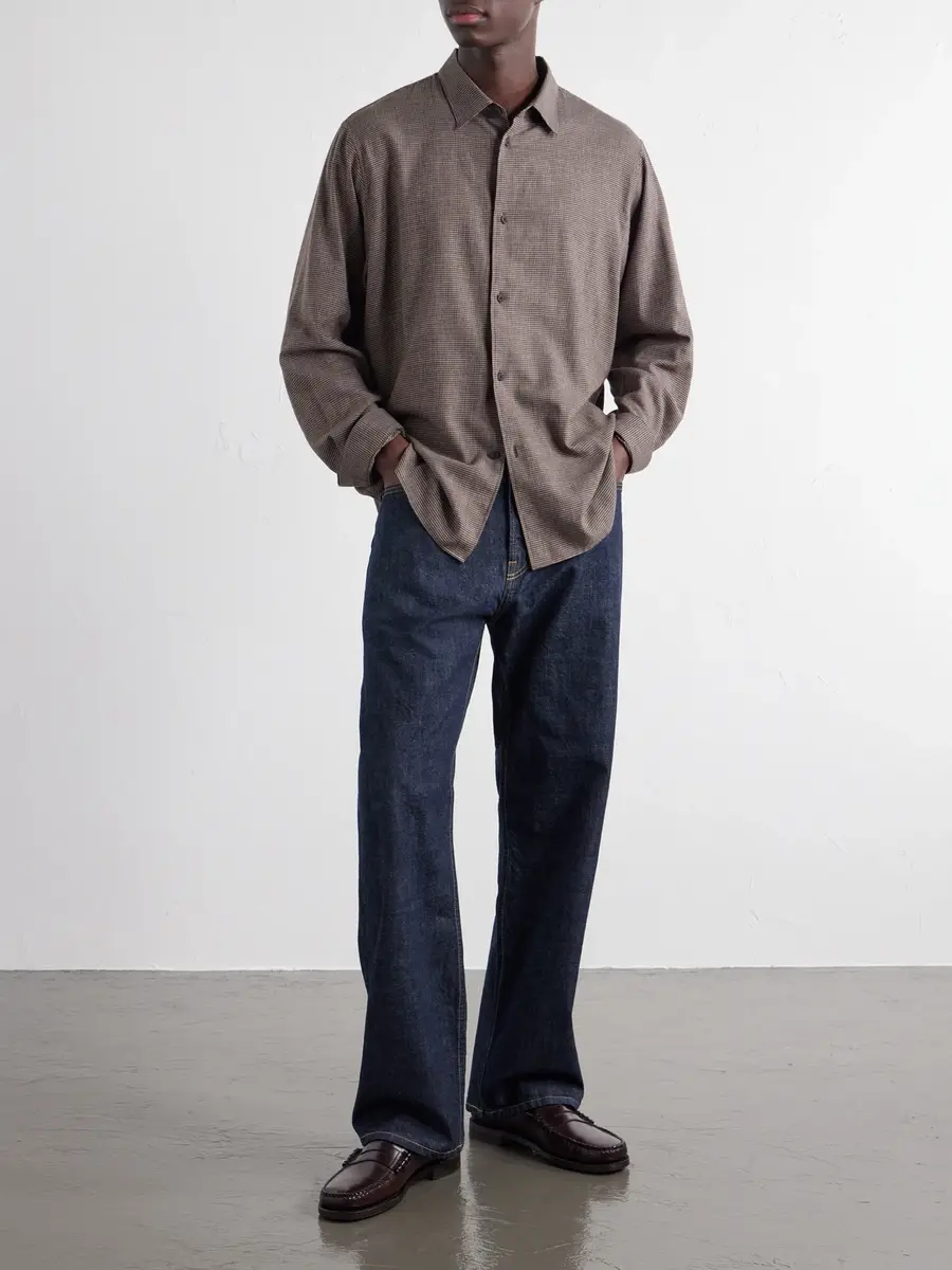 ATON Checked Cotton and Yak-Blend Shirt - Men | Thumbnail 2 ATON Checked Cotton and Yak-Blend Shirt - Men | Thumbnail 2