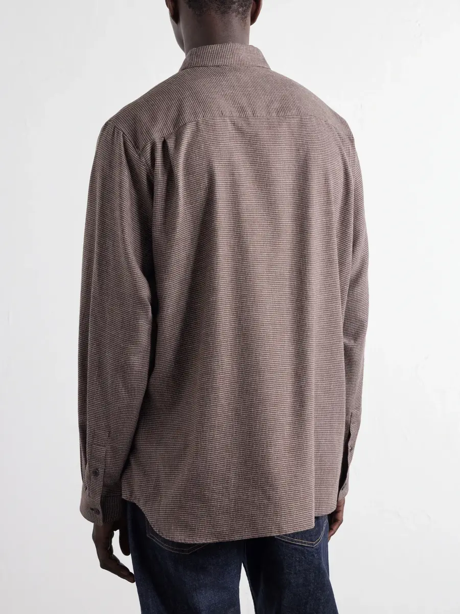 ATON Checked Cotton and Yak-Blend Shirt - Men | Thumbnail 4 ATON Checked Cotton and Yak-Blend Shirt - Men | Thumbnail 4