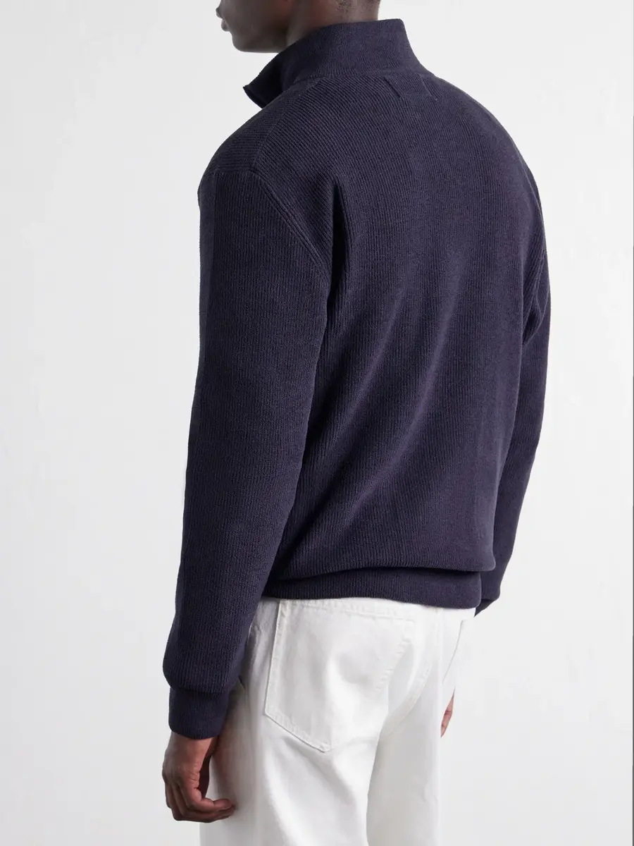 NN07 Danny 6429 Ribbed Chenille Half-Zip Sweater - Men | Thumbnail 4 NN07 Danny 6429 Ribbed Chenille Half-Zip Sweater - Men | Thumbnail 4