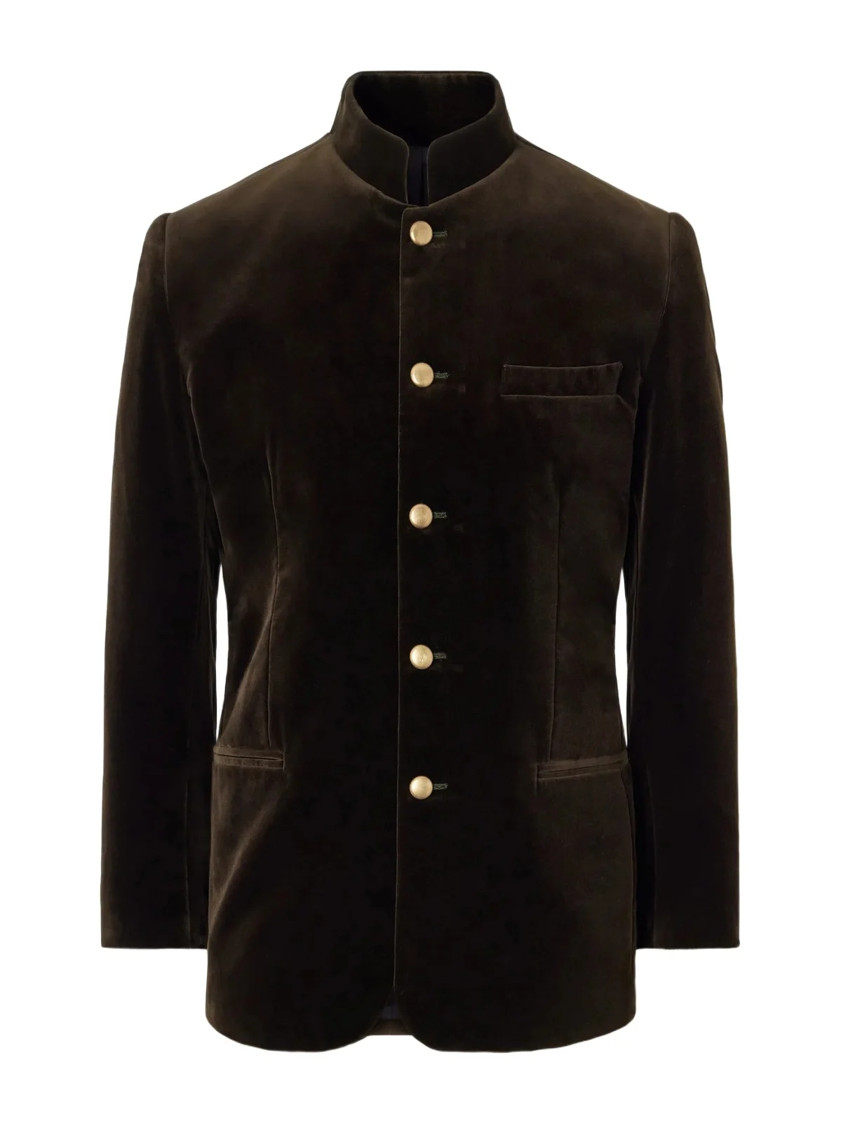 Favourbrook Nehru Cotton-Velvet Blazer - Men