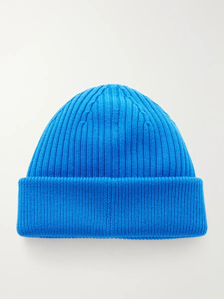 Loewe Logo-Embroidered Wool Beanie - Men | Thumbnail 4 Loewe Logo-Embroidered Wool Beanie - Men | Thumbnail 4