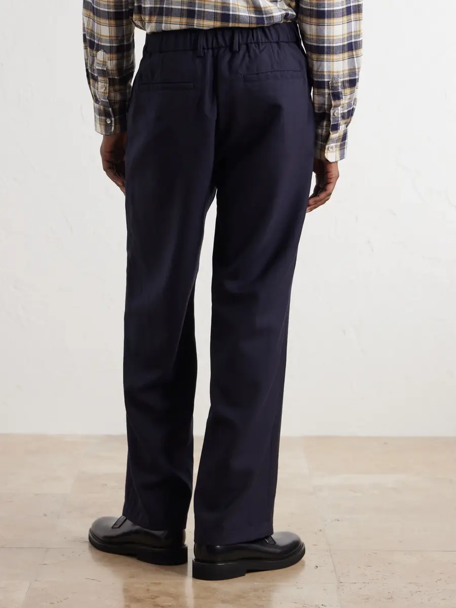 MR P. Wide-Leg Pleated Wool-Fresco Trousers - Men | Thumbnail 4 MR P. Wide-Leg Pleated Wool-Fresco Trousers - Men | Thumbnail 4