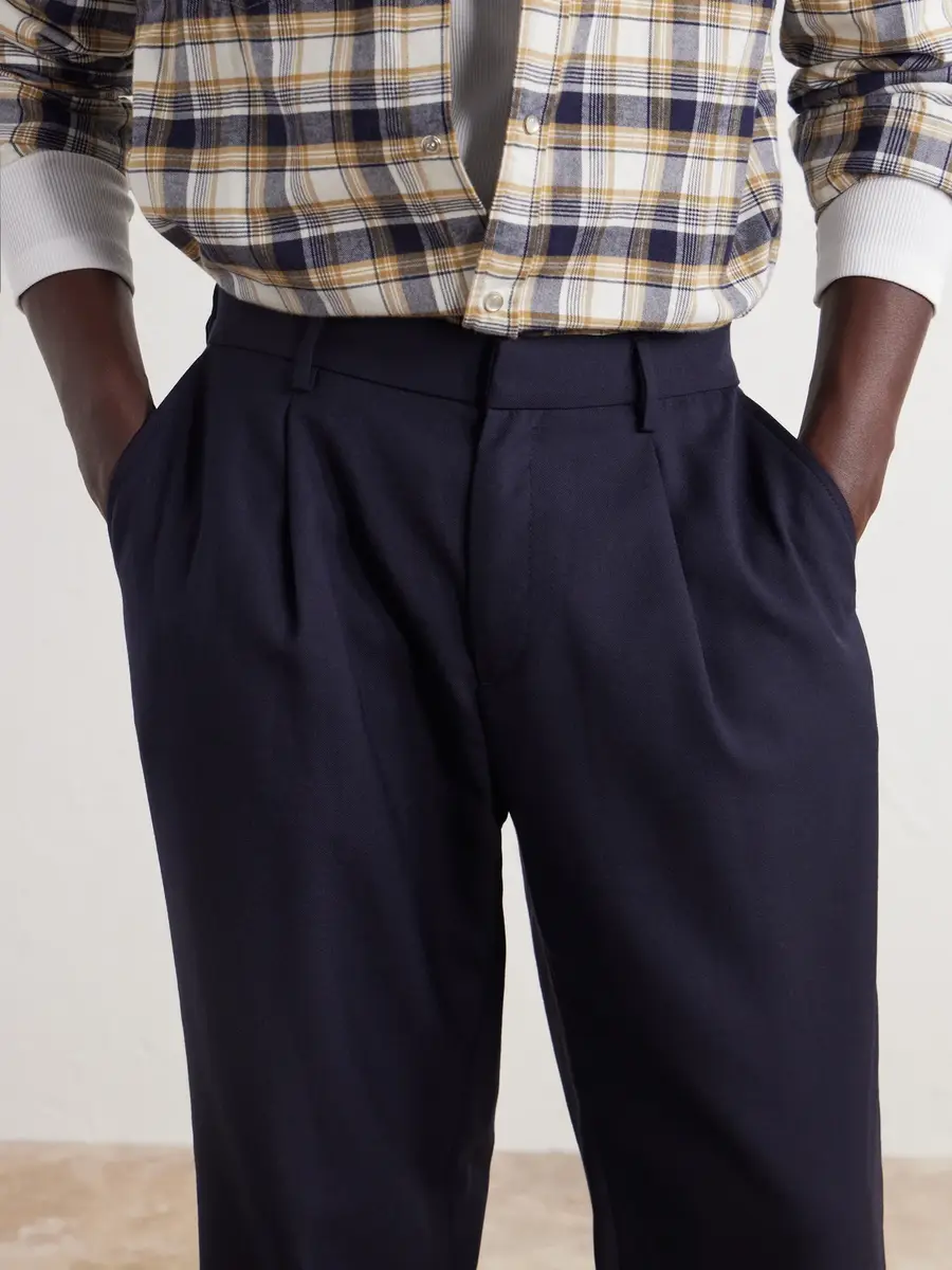MR P. Wide-Leg Pleated Wool-Fresco Trousers - Men | Thumbnail 5 MR P. Wide-Leg Pleated Wool-Fresco Trousers - Men | Thumbnail 5