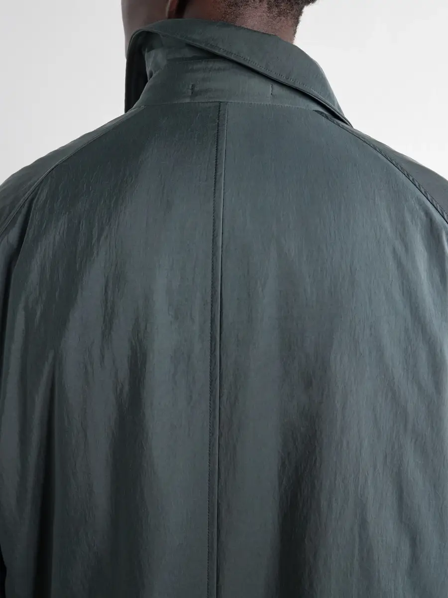 ATON Balmacaan Padded Satin Coat - Men | Thumbnail 6 ATON Balmacaan Padded Satin Coat - Men | Thumbnail 6