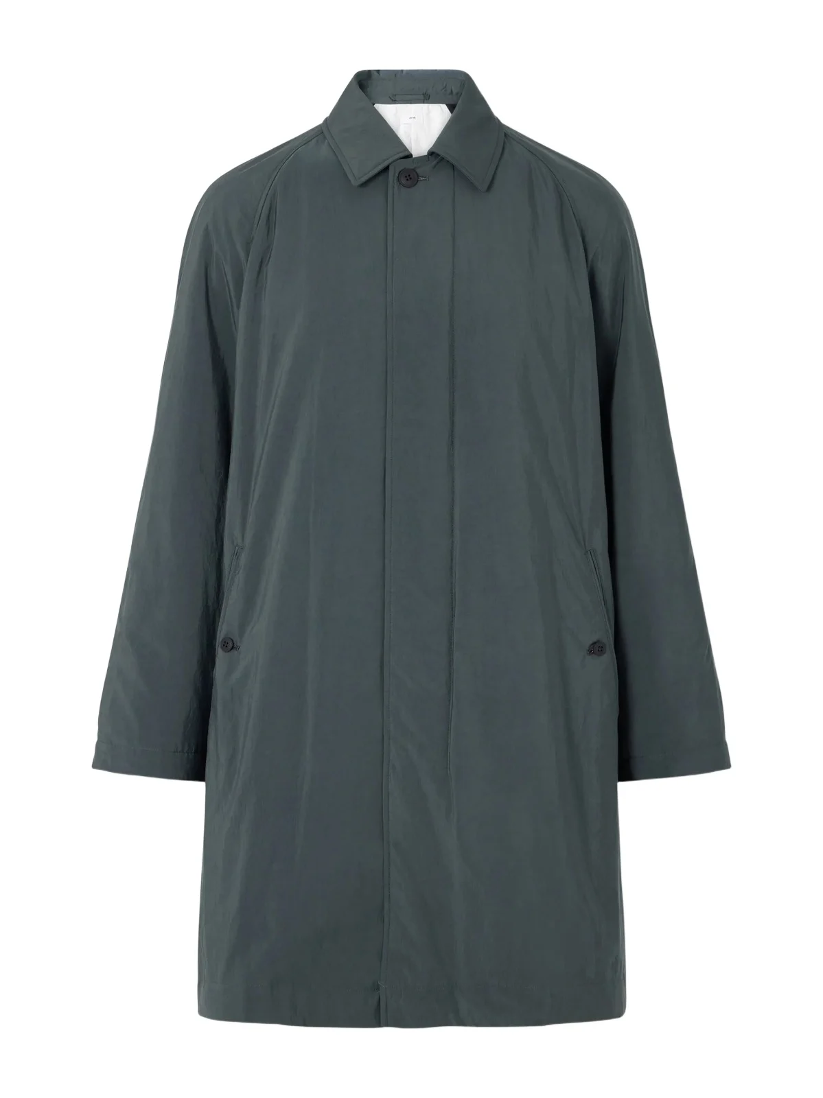 ATON Balmacaan Padded Satin Coat - Men