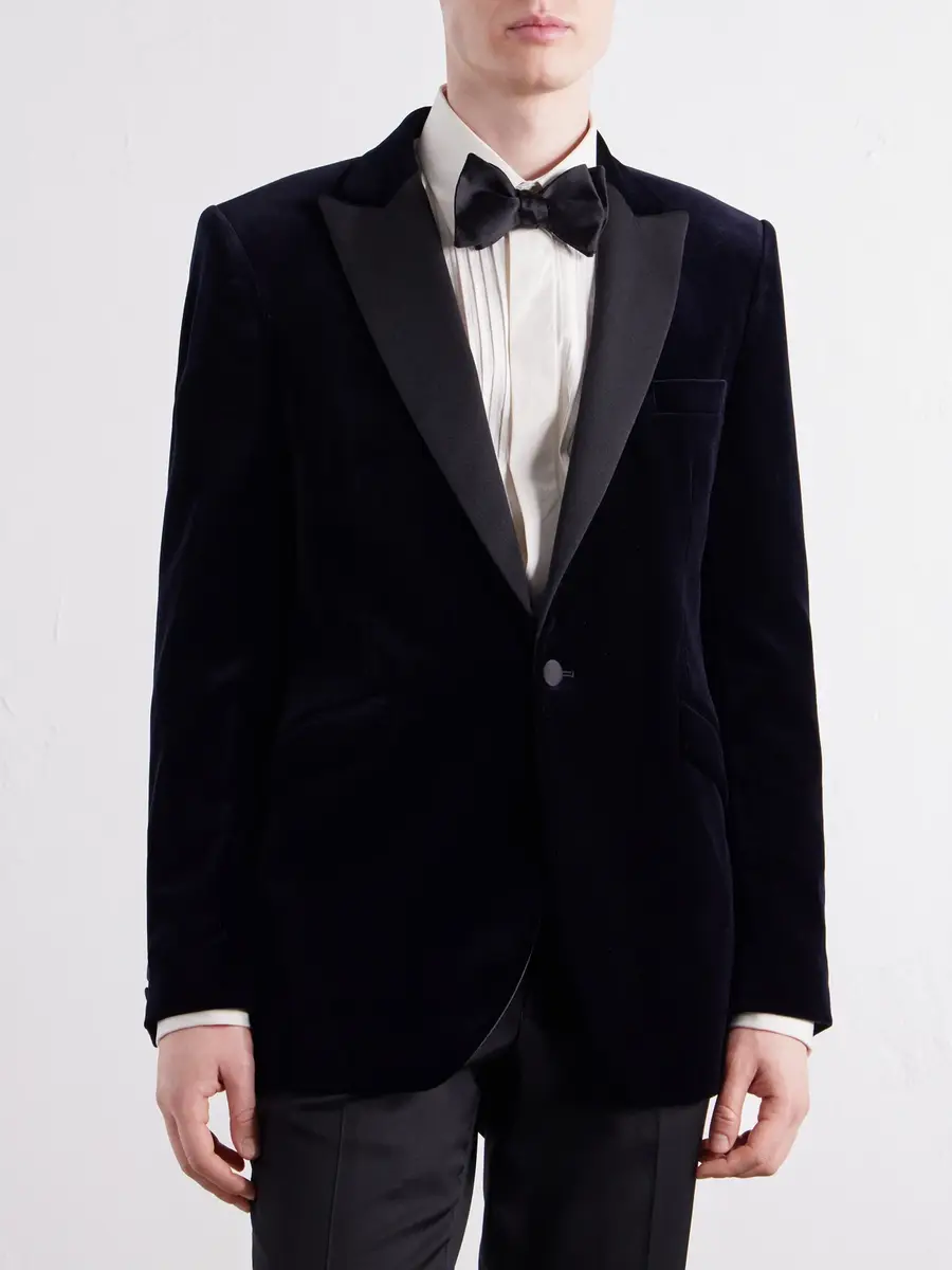 Favourbrook Grosgrain-Trimmed Cotton-Velvet Tuxedo Jacket - Men | Thumbnail 3 Favourbrook Grosgrain-Trimmed Cotton-Velvet Tuxedo Jacket - Men | Thumbnail 3