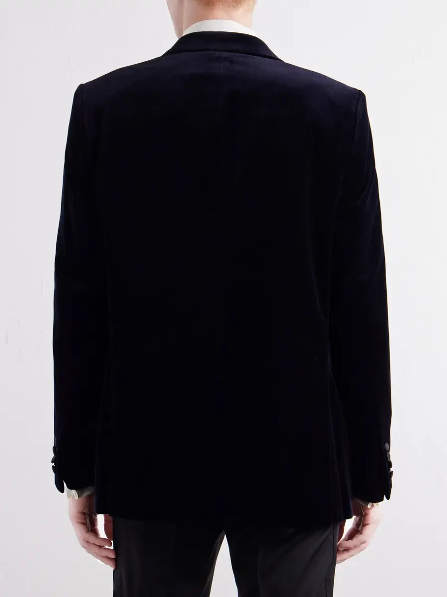Favourbrook Grosgrain-Trimmed Cotton-Velvet Tuxedo Jacket - Men | Thumbnail 4 Favourbrook Grosgrain-Trimmed Cotton-Velvet Tuxedo Jacket - Men | Thumbnail 4