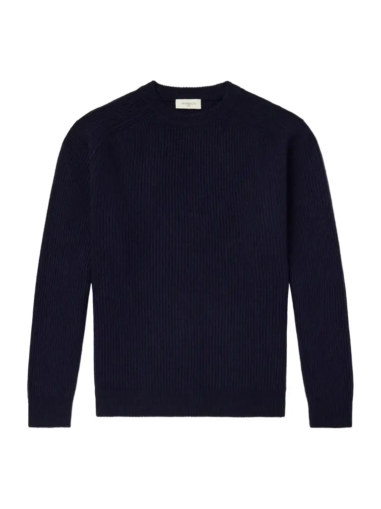 PIACENZA 1733 Ribbed Wool and Cashmere-Blend Sweater - Men