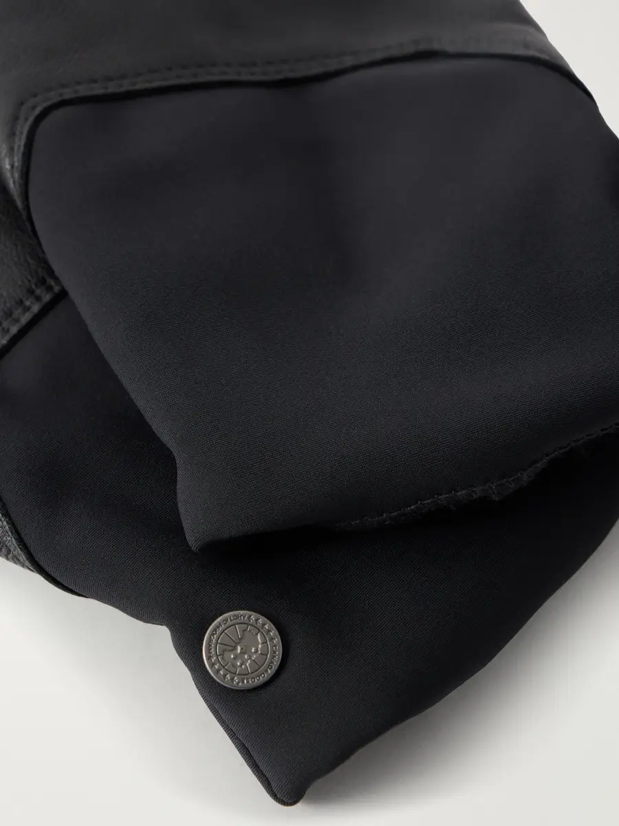 Canada Goose Mixed Media Shell-Trimmed Leather Gloves - Men | Thumbnail 2 Canada Goose Mixed Media Shell-Trimmed Leather Gloves - Men | Thumbnail 2