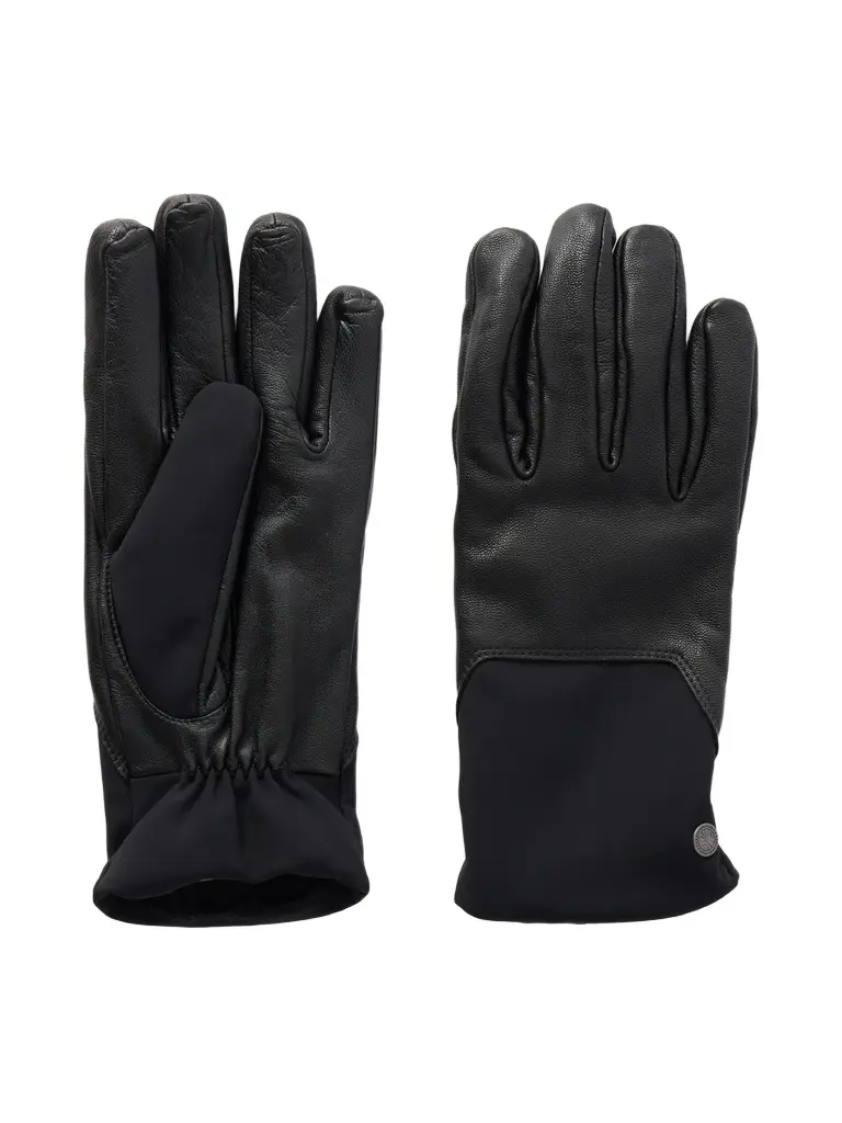 Canada Goose Mixed Media Shell-Trimmed Leather Gloves - Men
