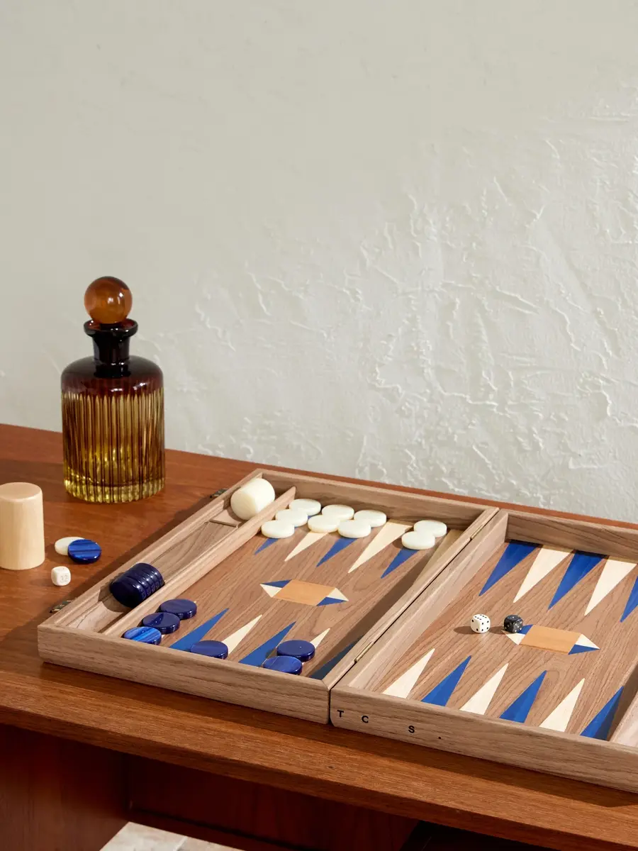 The Conran Shop Milos Wood Travel Backgammon Set - Men | Thumbnail 2 The Conran Shop Milos Wood Travel Backgammon Set - Men | Thumbnail 2