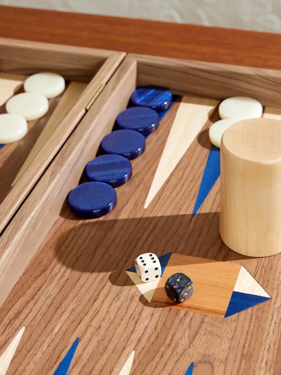 The Conran Shop Milos Wood Travel Backgammon Set - Men | Thumbnail 3 The Conran Shop Milos Wood Travel Backgammon Set - Men | Thumbnail 3
