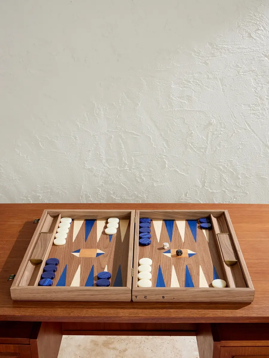 The Conran Shop Milos Wood Travel Backgammon Set - Men