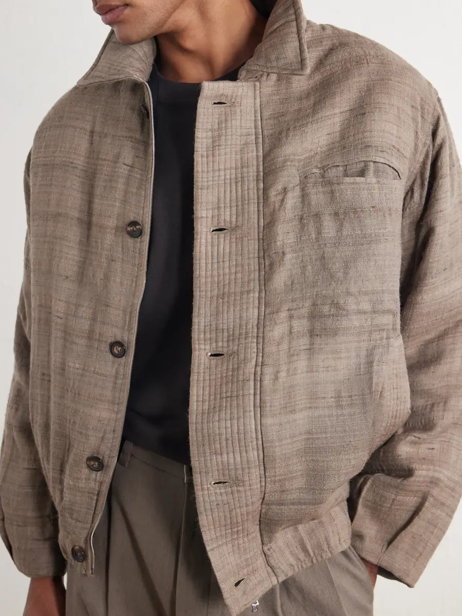 Kartik Research Moni Padded Wool and Silk-Blend Blouson Jacket - Men | Thumbnail 5 Kartik Research Moni Padded Wool and Silk-Blend Blouson Jacket - Men | Thumbnail 5