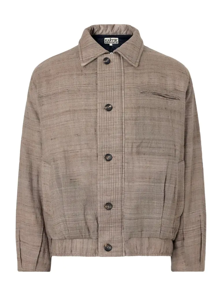 Kartik Research Moni Padded Wool and Silk-Blend Blouson Jacket - Men
