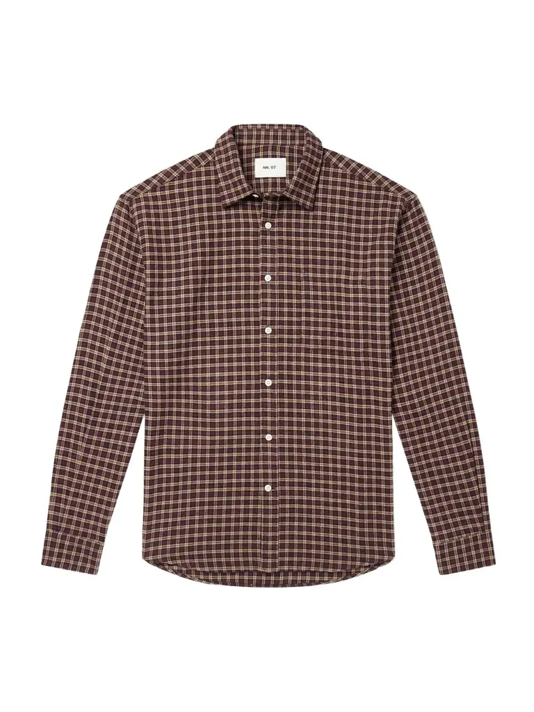 NN07 Deon 5465 Checked Organic Cotton-Flannel Shirt - Men