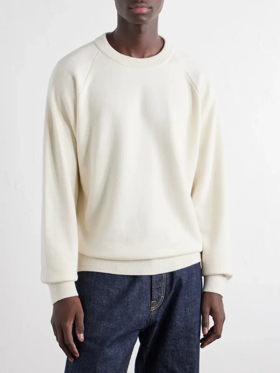 ATON Cotton and Wool-Blend Sweater - Men | Thumbnail 3 ATON Cotton and Wool-Blend Sweater - Men | Thumbnail 3