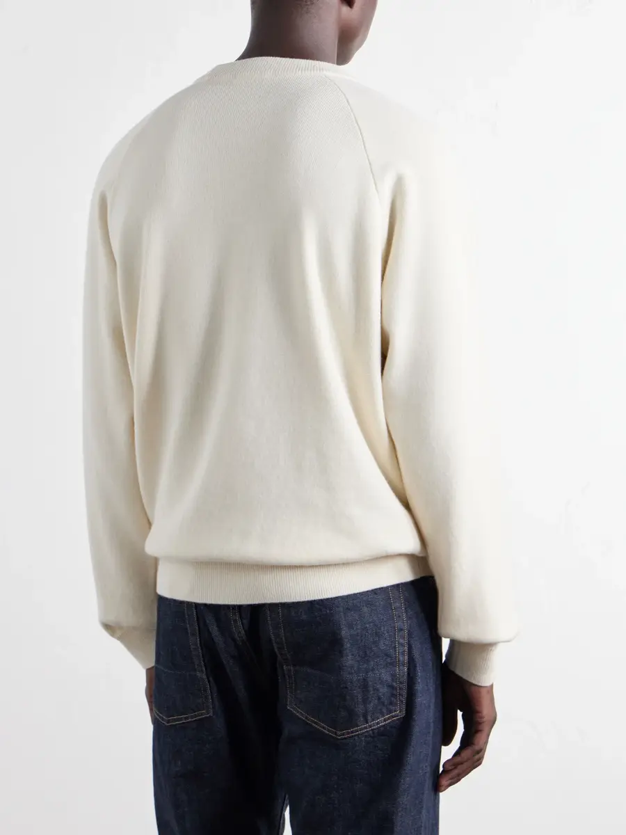 ATON Cotton and Wool-Blend Sweater - Men | Thumbnail 4 ATON Cotton and Wool-Blend Sweater - Men | Thumbnail 4