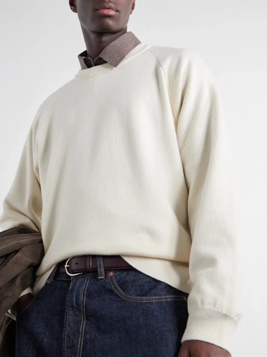 ATON Cotton and Wool-Blend Sweater - Men | Thumbnail 5 ATON Cotton and Wool-Blend Sweater - Men | Thumbnail 5