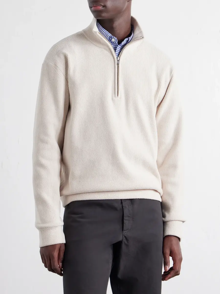 NN07 Danny 6429 Ribbed Chenille Half-Zip Sweater - Men | Thumbnail 3 NN07 Danny 6429 Ribbed Chenille Half-Zip Sweater - Men | Thumbnail 3