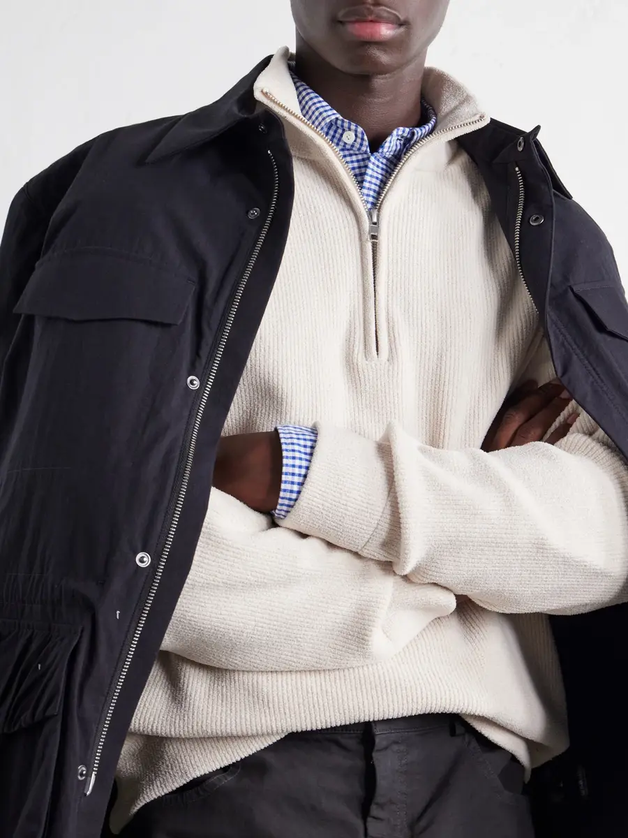NN07 Danny 6429 Ribbed Chenille Half-Zip Sweater - Men | Thumbnail 6 NN07 Danny 6429 Ribbed Chenille Half-Zip Sweater - Men | Thumbnail 6