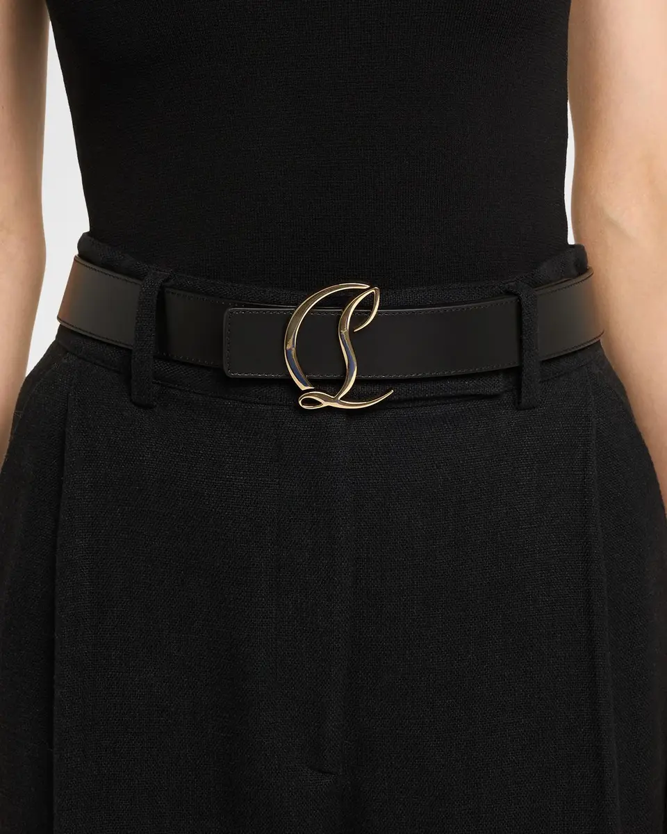 Christian Louboutin CL Logo Leather Belt | Thumbnail 2 Christian Louboutin CL Logo Leather Belt | Thumbnail 2
