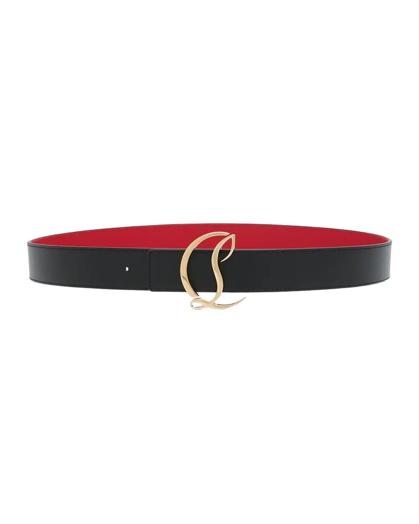CL Logo Leather Belt CL Logo Leather Belt