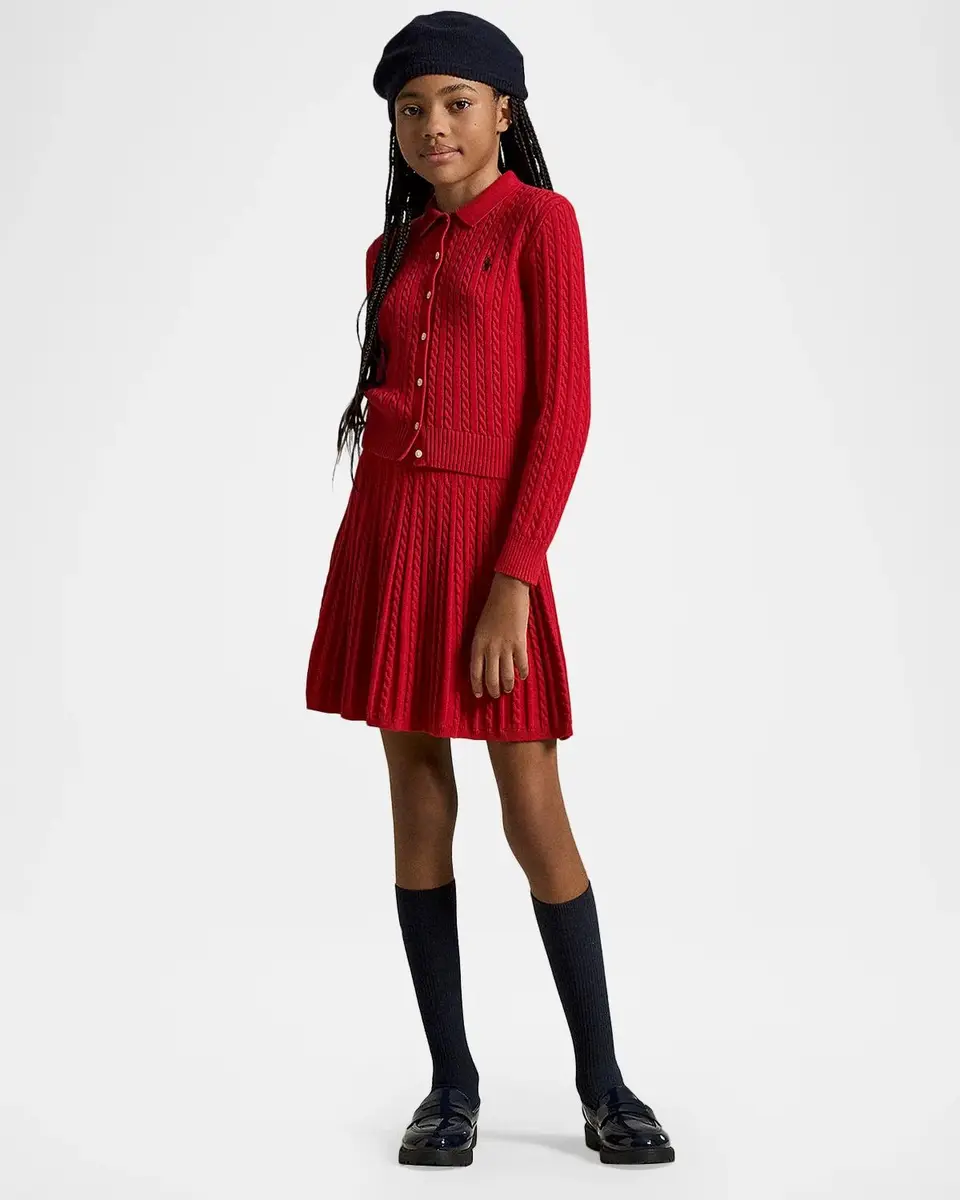 Polo Ralph Lauren Cotton Polo Cardigan & Skirt Set | Thumbnail 4 Polo Ralph Lauren Cotton Polo Cardigan & Skirt Set | Thumbnail 4
