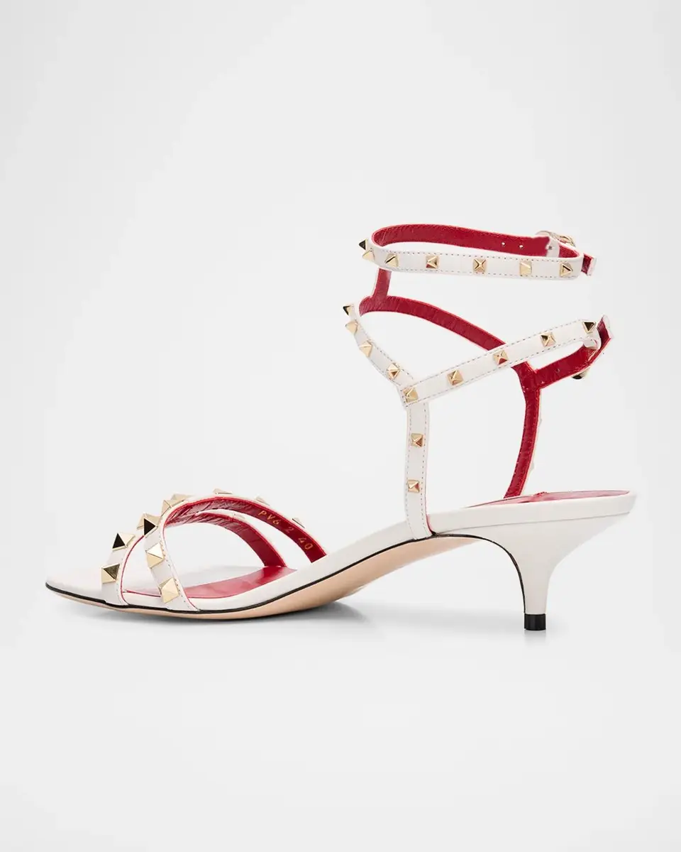 Valentino Garavani 40mm Rockstud Leather Sandals | Thumbnail 2