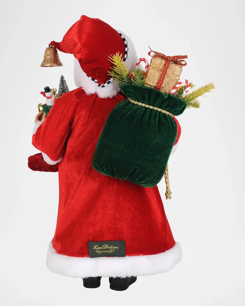 Karen Didion Traditional Stocking Santa Figurine | Thumbnail 2 Karen Didion Traditional Stocking Santa Figurine | Thumbnail 2