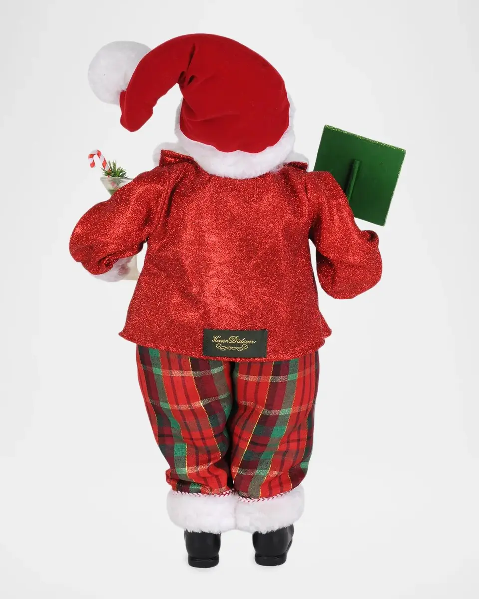 Karen Didion Christmas Cocktail Santa Figurine | Thumbnail 2