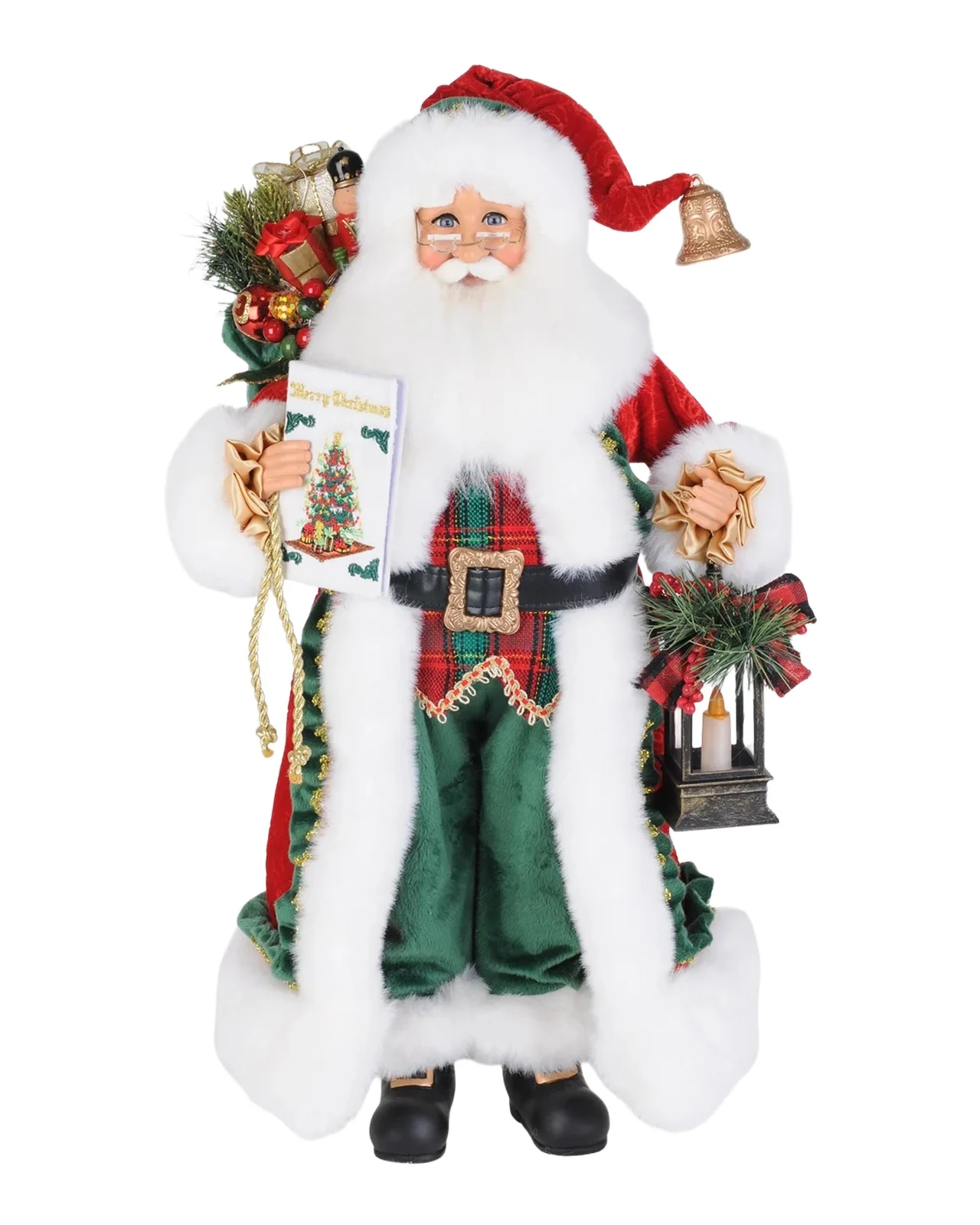 Karen Didion Lighted Christmas Stories Santa Small