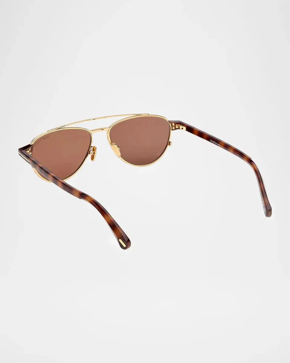 Tom Ford Men's Anthony-02 Metal Aviator Sunglasses | Thumbnail 2 Tom Ford Men's Anthony-02 Metal Aviator Sunglasses | Thumbnail 2