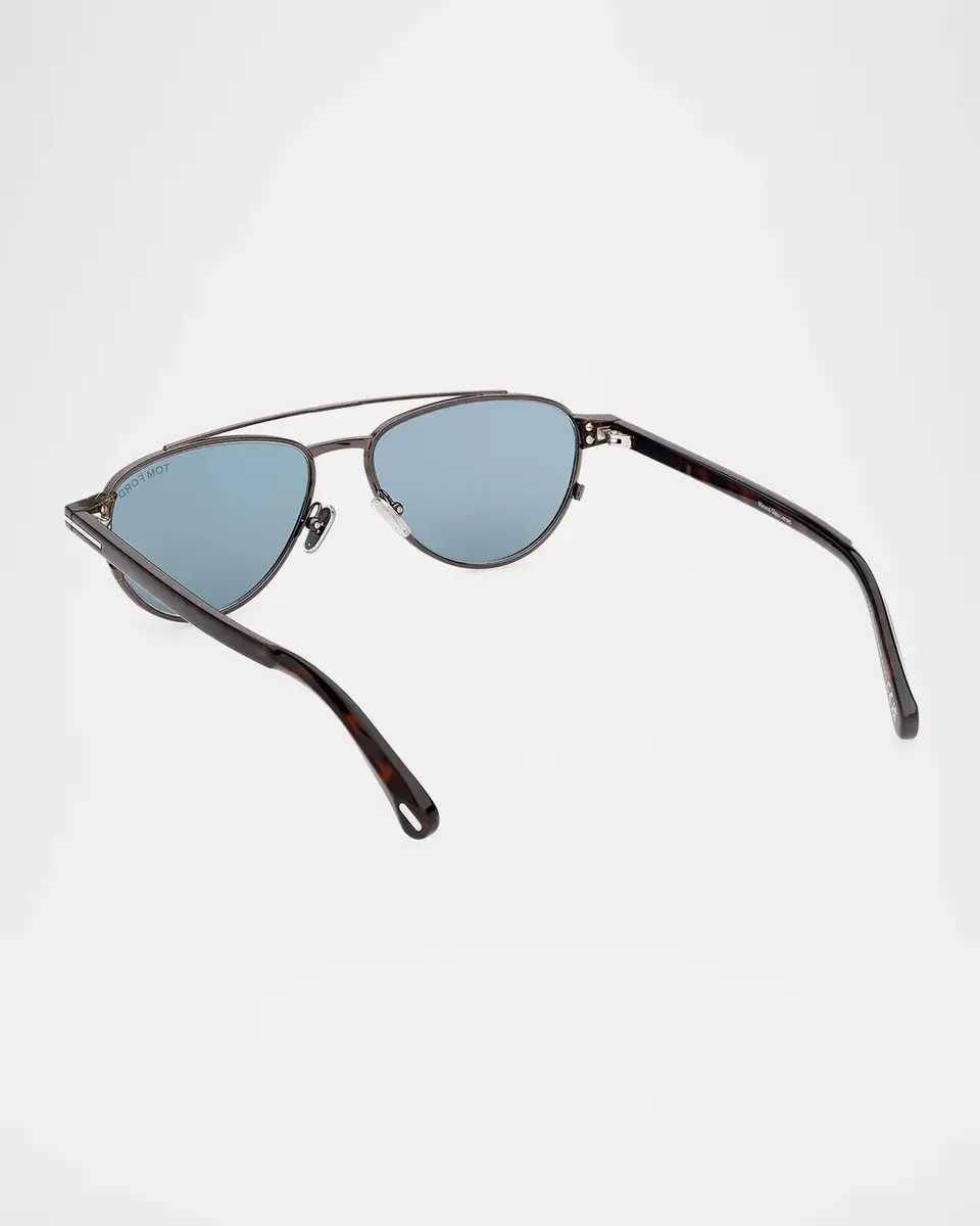 Tom Ford Men's Anthony-02 Metal Aviator Sunglasses | Thumbnail 2 Tom Ford Men's Anthony-02 Metal Aviator Sunglasses | Thumbnail 2