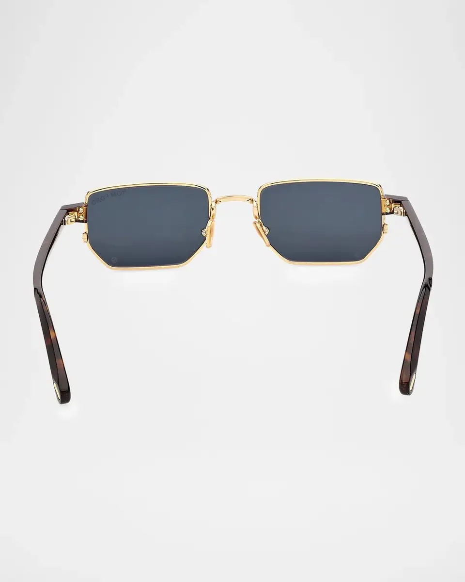 Tom Ford Men's Liam 02 Rectangular Metal Sunglasses | Thumbnail 4 Tom Ford Men's Liam 02 Rectangular Metal Sunglasses | Thumbnail 4