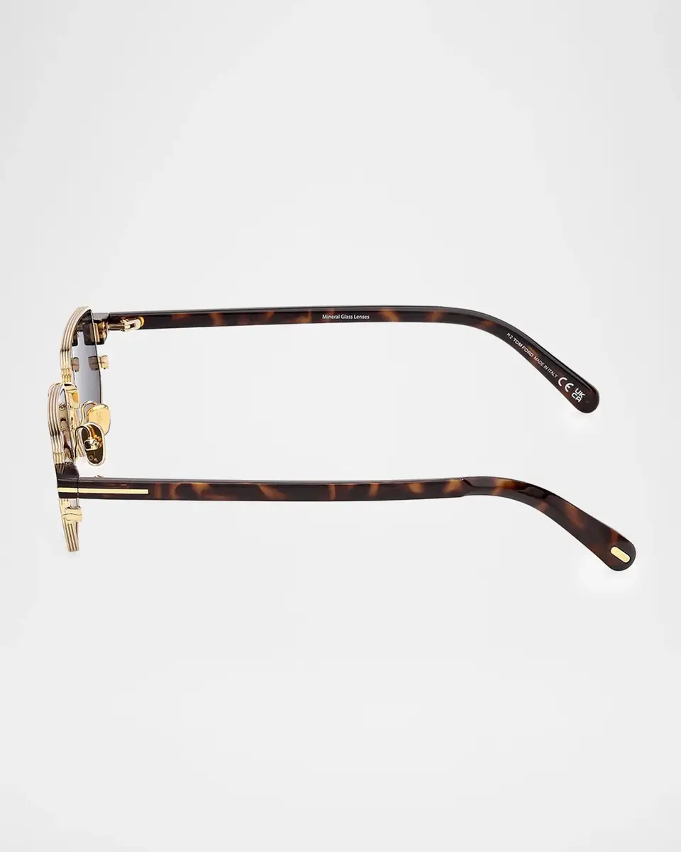 Tom Ford Men's Liam 02 Rectangular Metal Sunglasses | Thumbnail 5 Tom Ford Men's Liam 02 Rectangular Metal Sunglasses | Thumbnail 5