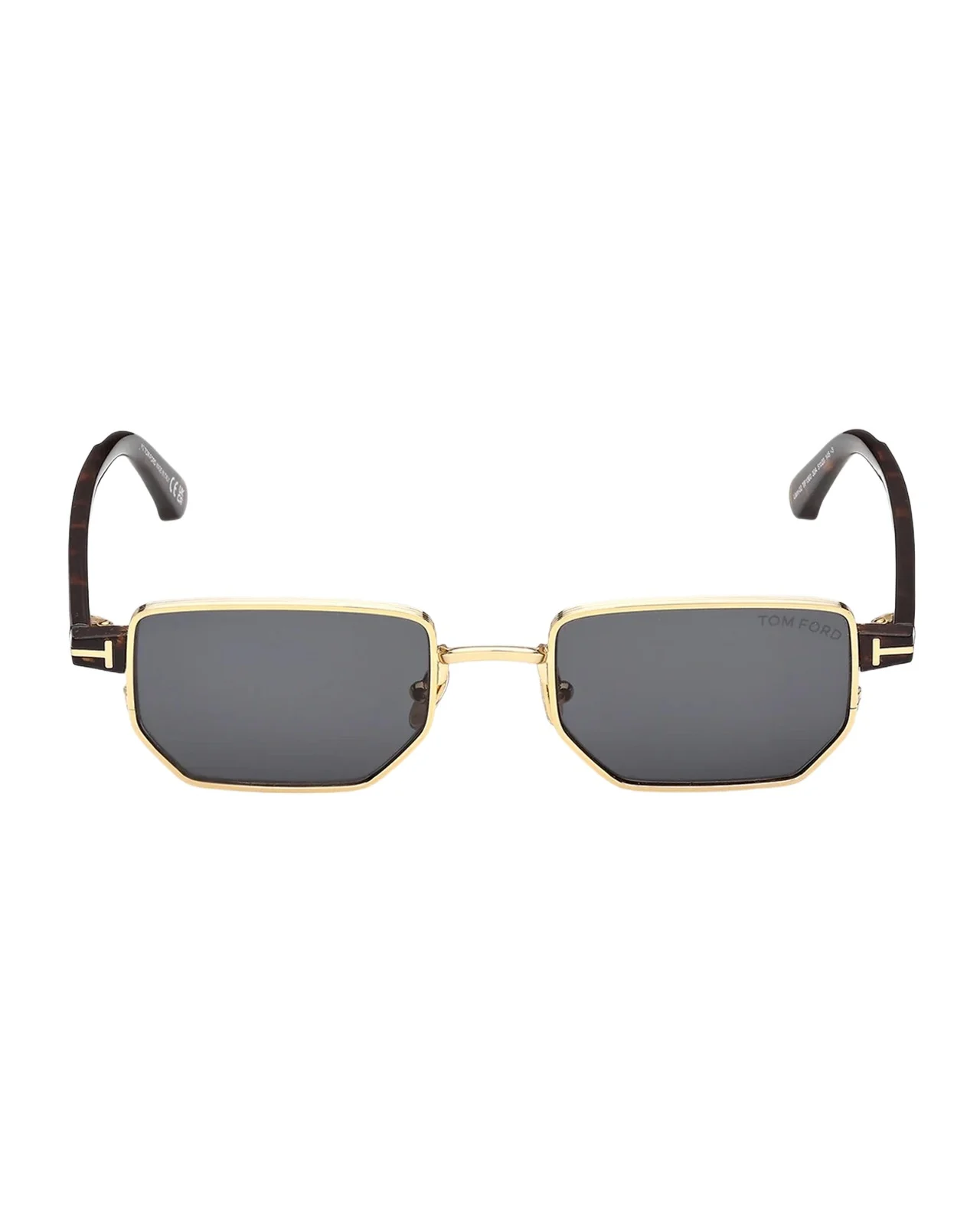 Tom Ford Men's Liam 02 Rectangular Metal Sunglasses